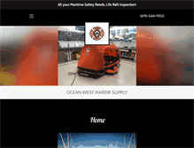 Tablet Screenshot of oceanswestmarine.com